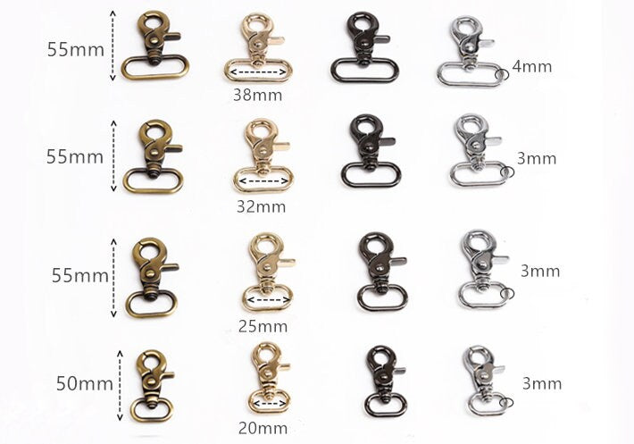 1 Piece Lobster Clasps for Wallet Chain Swivel Hook 20mm (6/8