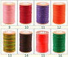 0.45mm Round Waxed Polyester Thread For Leather Craft Hand Sewing Essential - 60 meters/65 yards