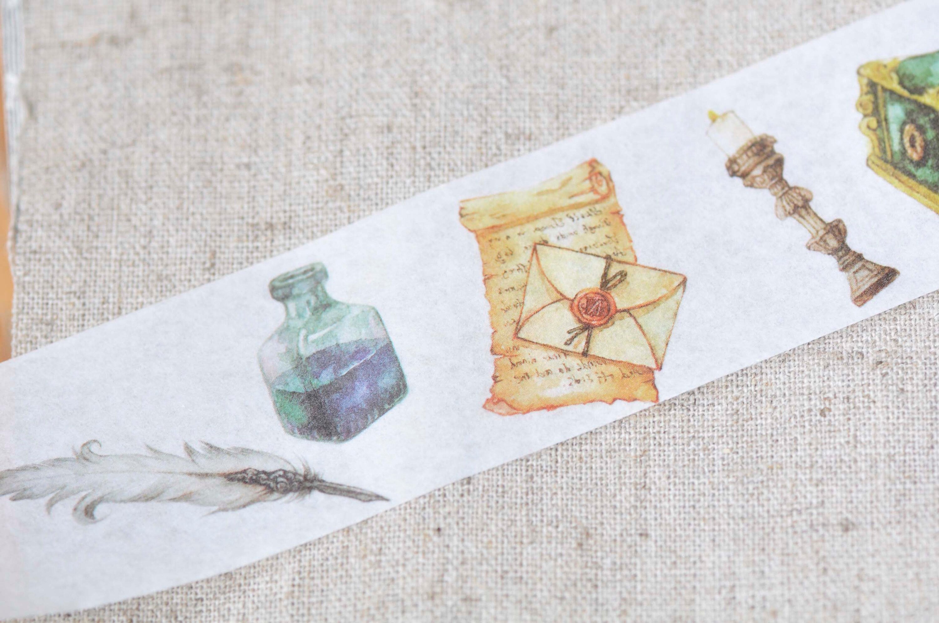 Retro Envelope Flowers Book Washi Tape /Japanese Masking Tape 30mm wide x 5m long No.13281