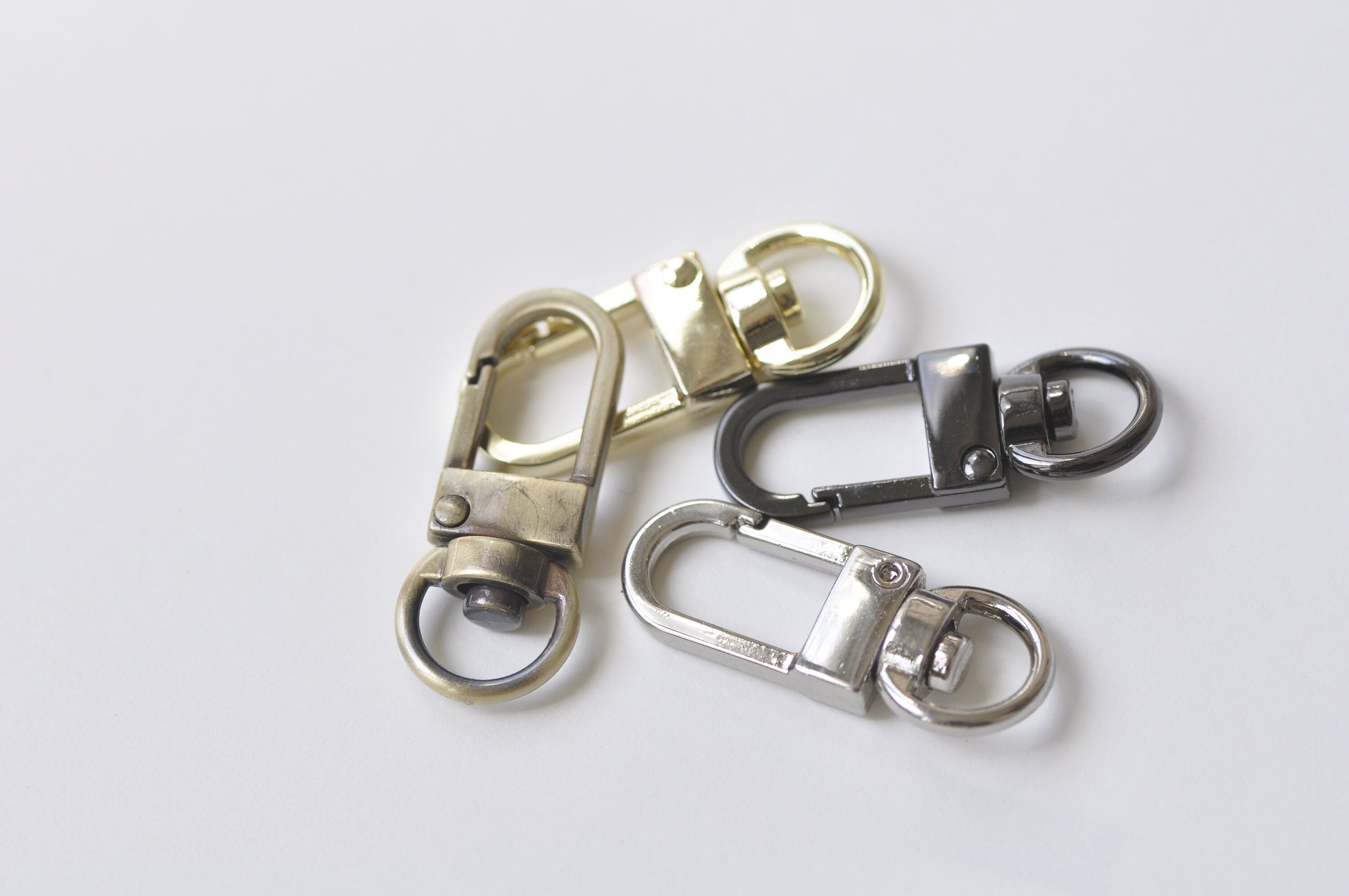 3/8" (1 cm) Swivel Snap Hook, Strap Hook, Swivel Clasp Hook for Bags, Purses 2pcs A Pack