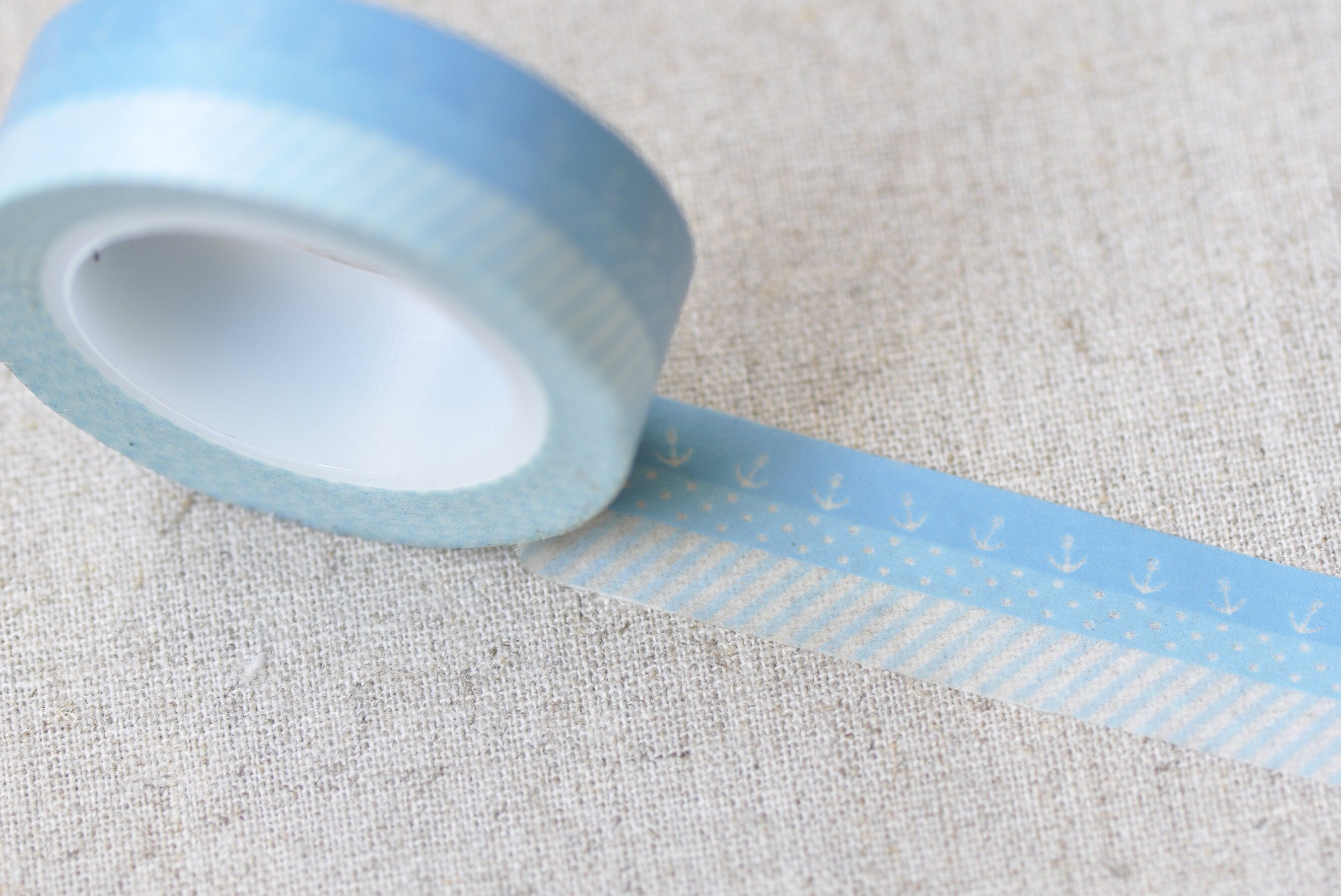 Elegant Blue Washi Tape 15mm Wide x 10m Roll No.13240
