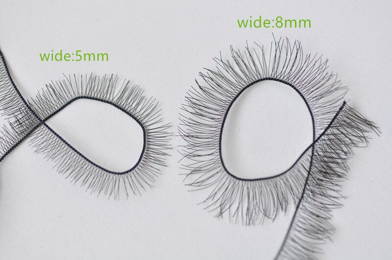 Black Eyelashes For Doll Toys Amigurumi Animals Eyes 5*200mm/8*200mm
