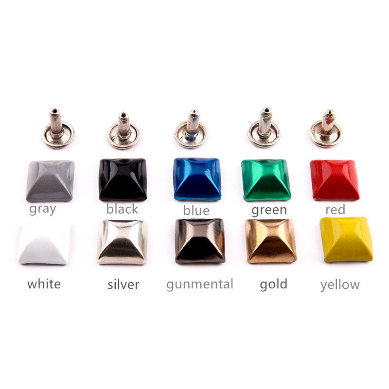 12mm Colorful Screwed Studs/ Button For Diy Purse/ Belt Stud / 4 Sets A Pack