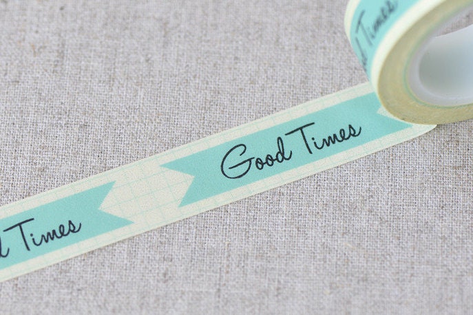 Lovely Good Times Washi Tape 15mm Wide x 10m Roll No.13324