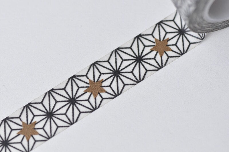 Cute Mosaic Tile Pattern Washi Tape Scrapbook Supply 15mm Wide x 10M Roll No.13353