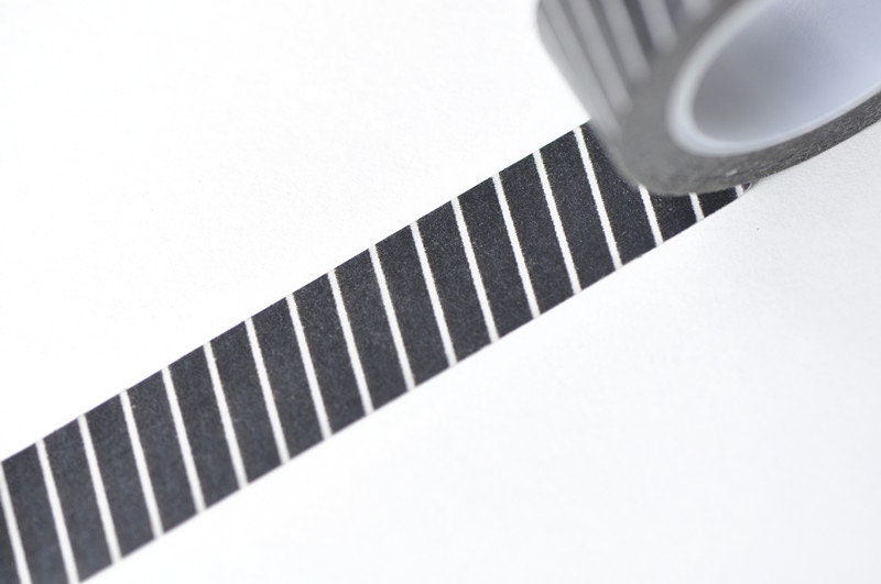 Classic Stripes Deco Adhesive Washi Tape 15mm Wide x 10M Roll No.13355