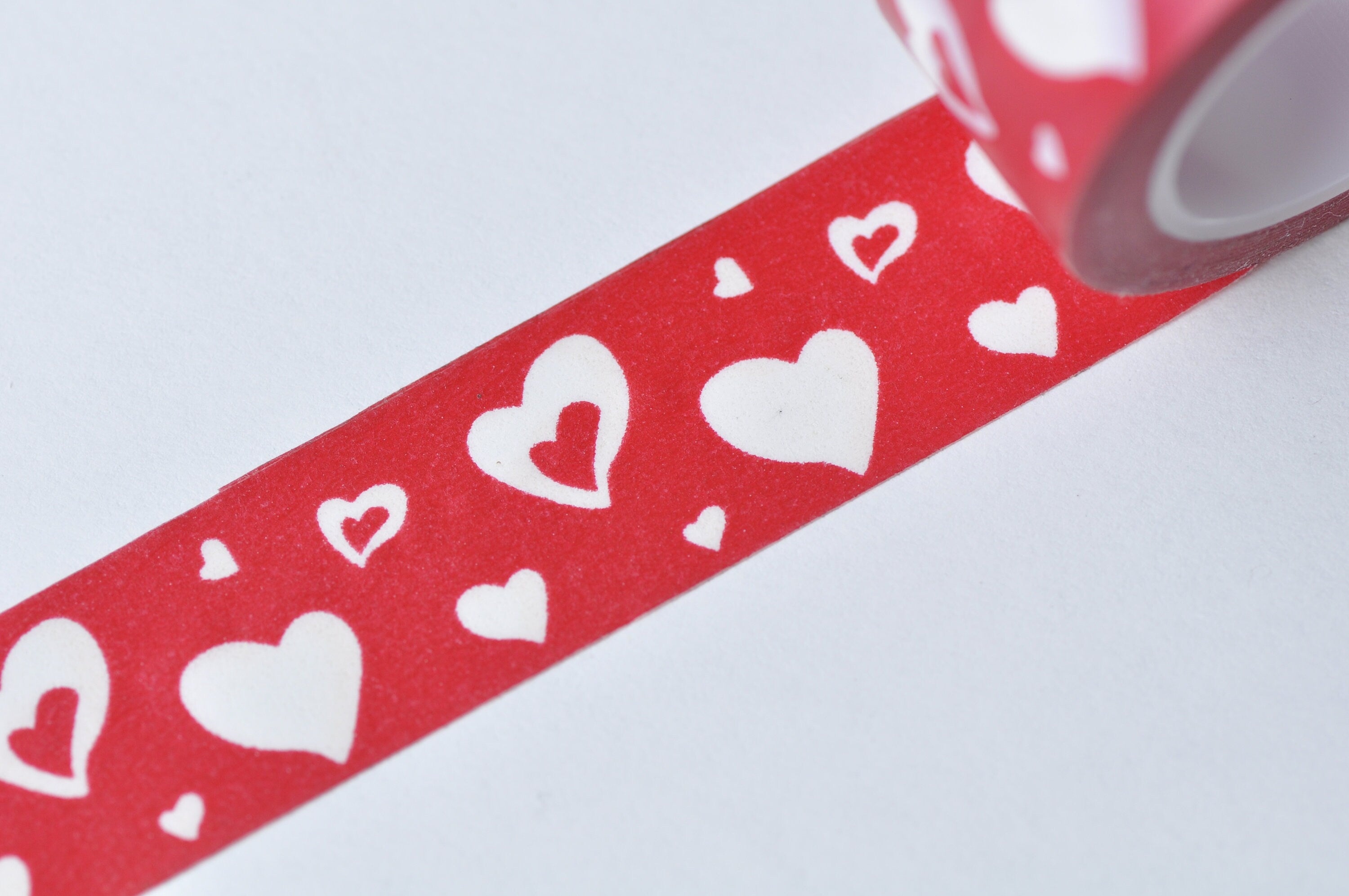 Love Heart Washi Tape Card Making & Stationery 20mm Wide X 5M Long No.13351