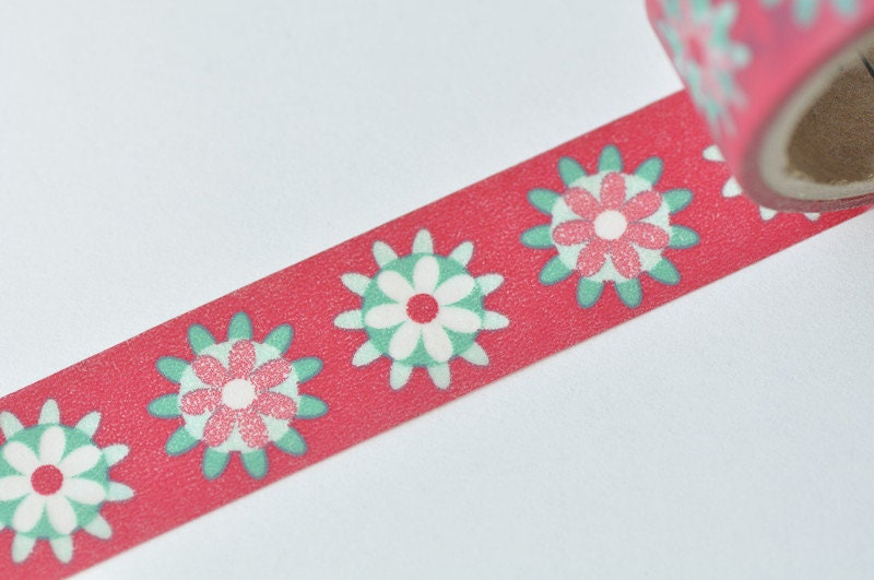 Lovely Flower Masking Washi Tape 20mm x 5M No.13370
