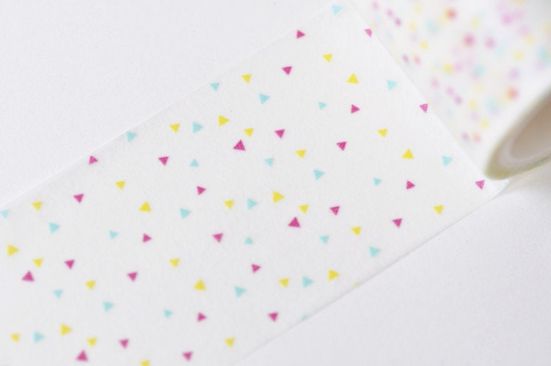 Colorful Triangle Decorative Tape 40mm wide x 5m long No.12595