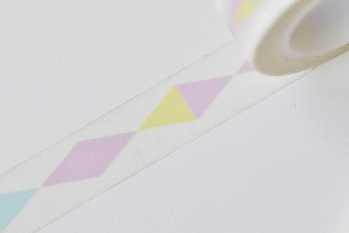 Rainbow Diamond Washi Tape 15mm wide x 10M long No.12867