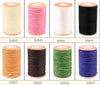 0.6mm Round Waxed Polyester Thread For Leather Craft Hand Sewing Essential 60 Meters