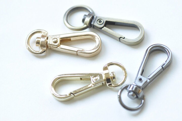 3/8" (1cm) Snap Purse hooks Swivel Lobster Clasps 2pcs A Pack