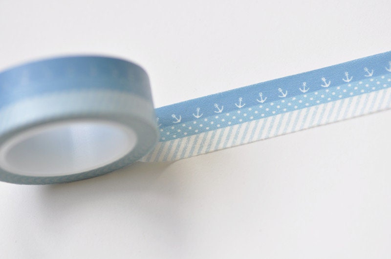 Anchor Washi Tape Vintage Decorative Tape / Japanese Masking Tape 15mm wide x 10M long No.12625