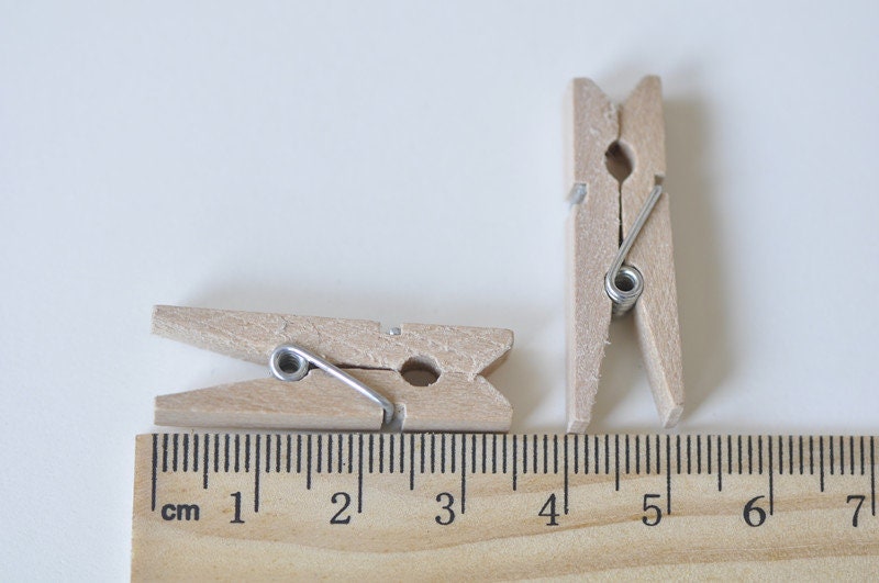 Mini Pegs 10pcs A Pack Paper Band, Wedding Decorations, Wedding Clothespins 1.3