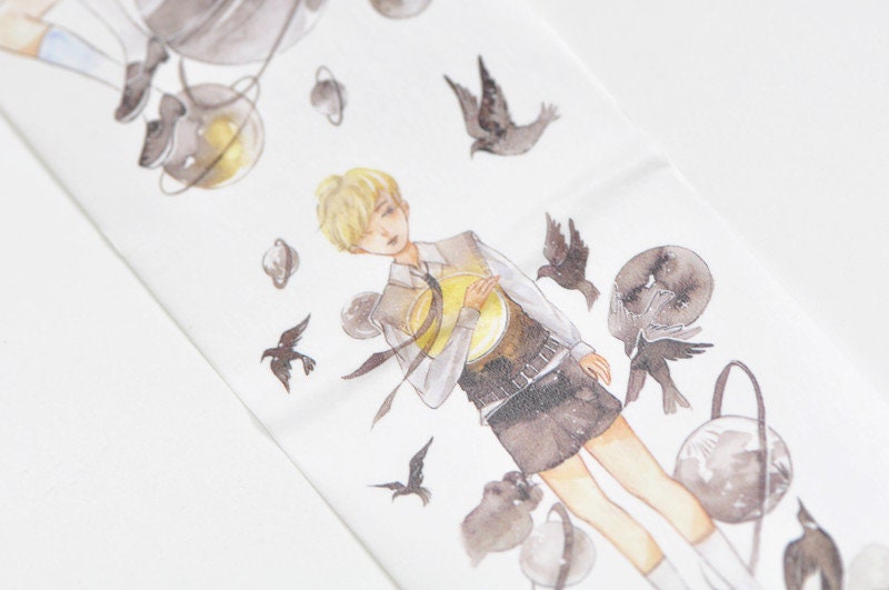 Young People Washi Tape Japanese Masking Tape 50mm wide x 3M Roll No.10703