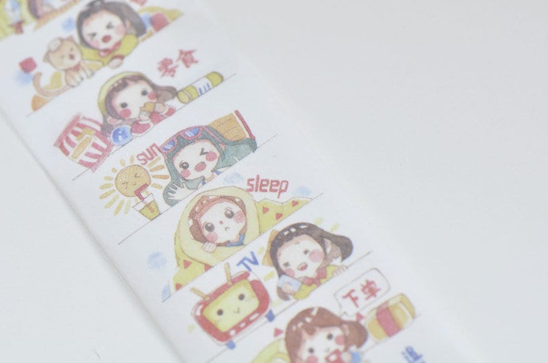 Cute Girl Washi Tape 40mm wide x 3M No.10673