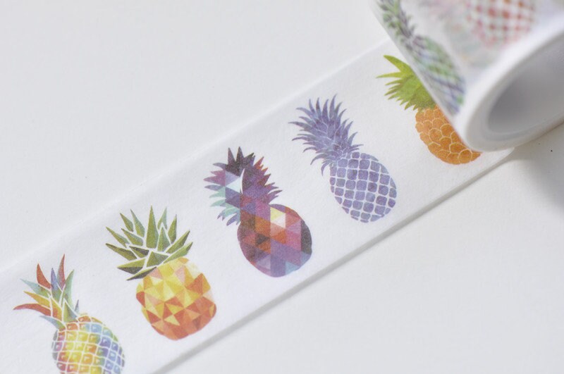Pineapple Fruit Washi Tape Planner Scrapbooking Tape 30mm x 5M Roll No.12368