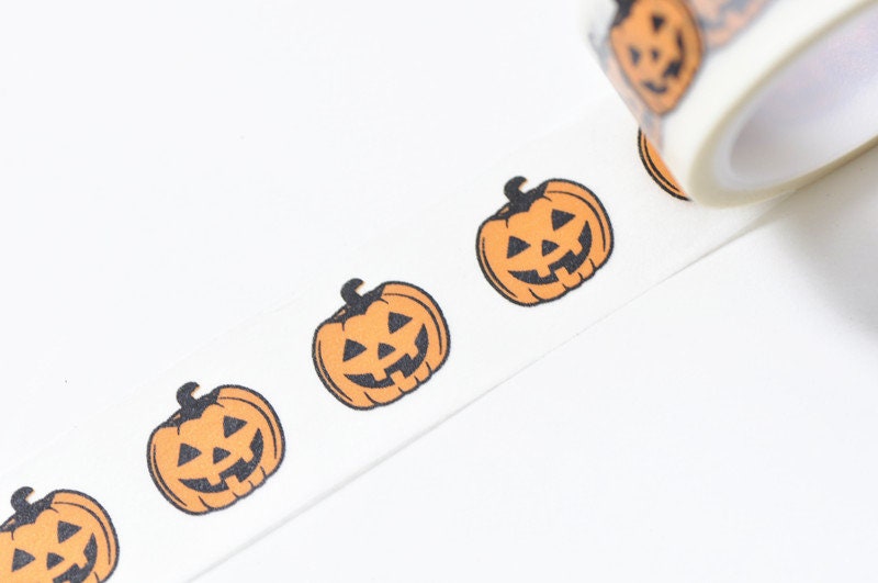 Halloween Washi Tape Pumpkin Masking Tape 20mm x 5M Long Decorative Tape No.12409