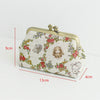 12cm (5") Purse Frame With Kitten Print Kisslock Wedding Bag Glue-In