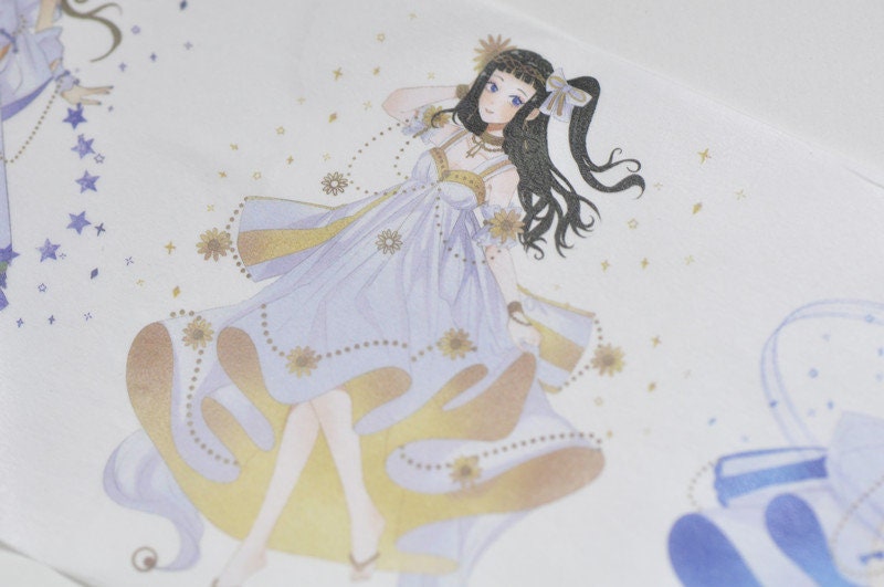 Lovely Girls Washi Tape Wide Paper Tape 75mm wide x 3M Roll No.12701