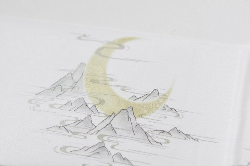 Mountains Moon Vintage Washi Tape Wide Scrapbooking Supply 55mm wide x 3M Roll No.10544