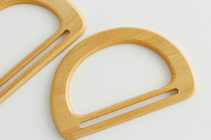 15cm ( 6") A Pair Wood Handles For Handbags Making