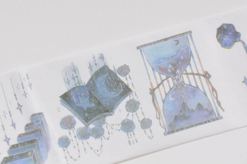 Blue Washi Tape 40mm Wide x 3M Roll No.10677