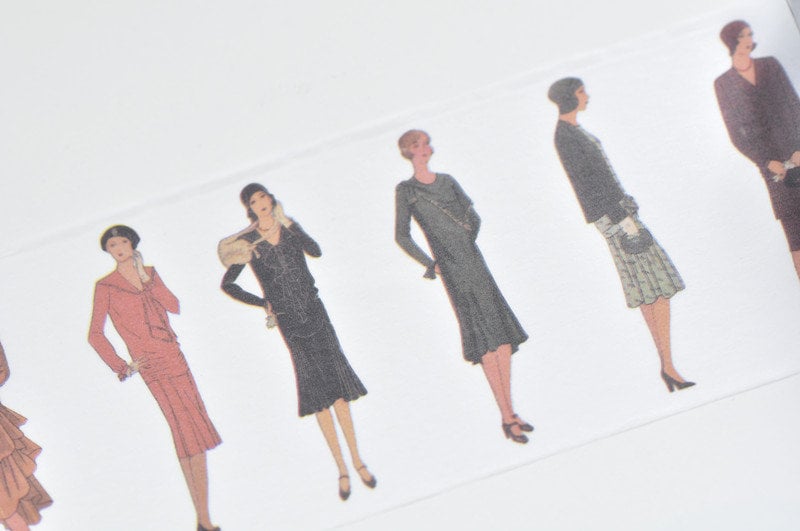 Elegant Girl/ Retro Lady Washi Tape 45mm wide x 5M No.10695