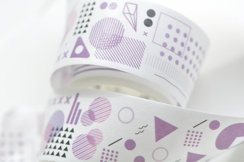 Purple Washi Tape 25mm wide x 5 Meters (approx. 1