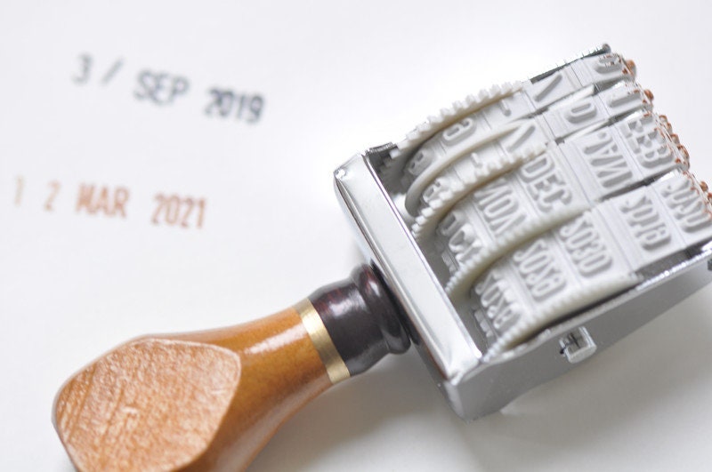 Date Stamp DIY Wheel Stamps Diary Album Scrapbooking Stationery from Year 2019 to 2030