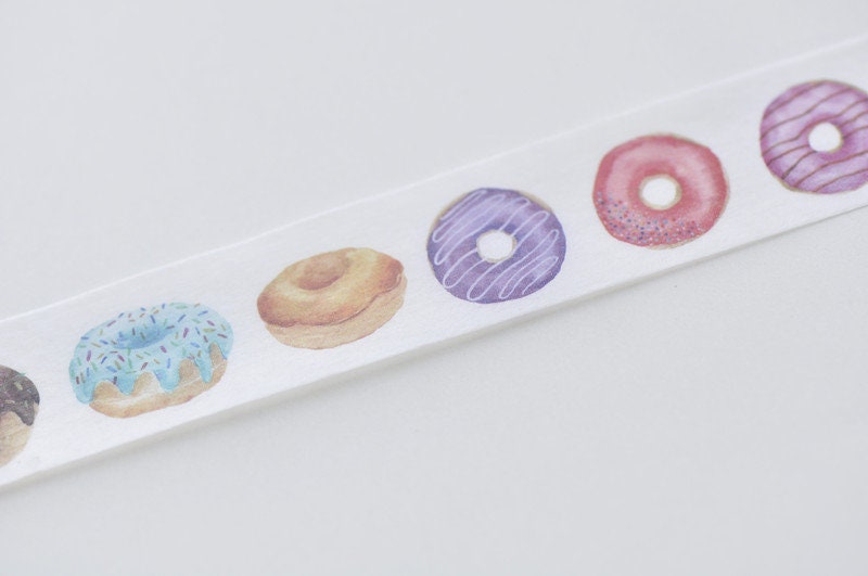 Lovely Donuts Washi Tape Journals Tape 20mm Wide x 5M Roll No.12704