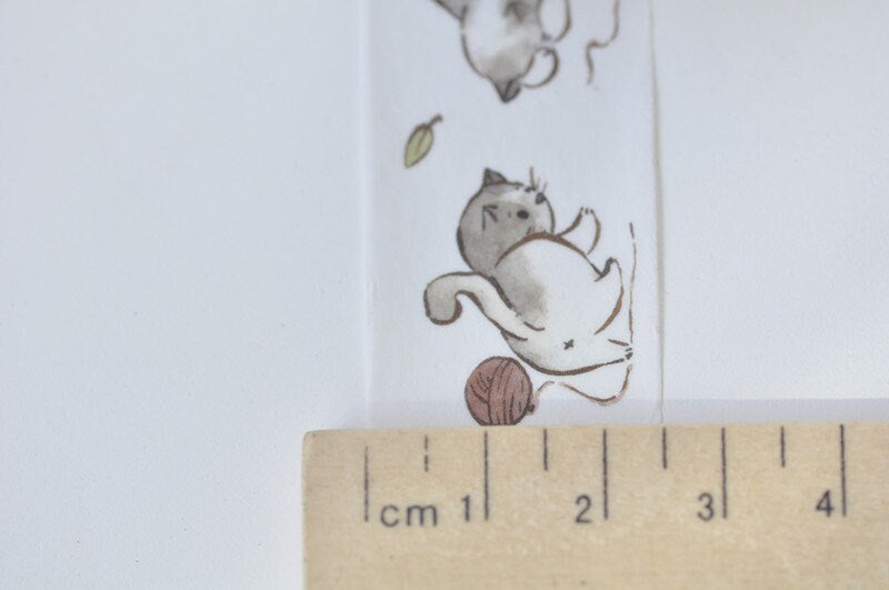 Cute Kitten/Cat Washi Tape /Masking Tape 25mm wide x 5M long No.13280