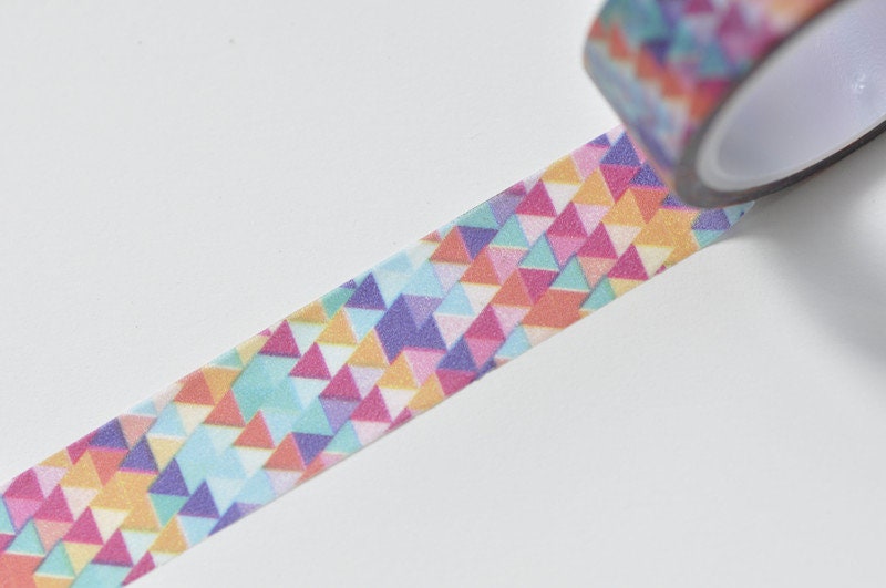 Triangle Pattern Washi Tape Wallpaper 15mm wide x 5M long No.10590