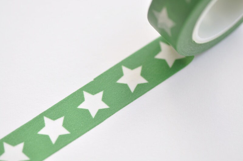 Cute Star Washi Tape Scrapbook Supply 15mm x 10M Roll No.12789