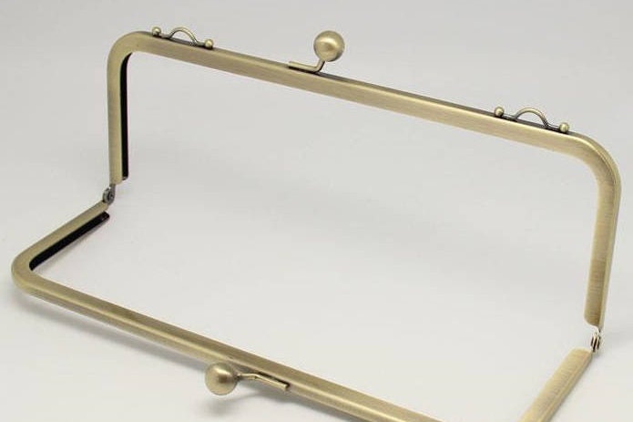 Antique Bronze Purse Frame /Handle Purse Frame Glue-In 24 x 8.5cm ( 9" x 3")