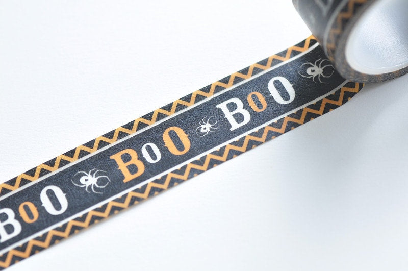 Spider Washi Tape Halloween Masking Tape 20mm x 5M Roll No.10622