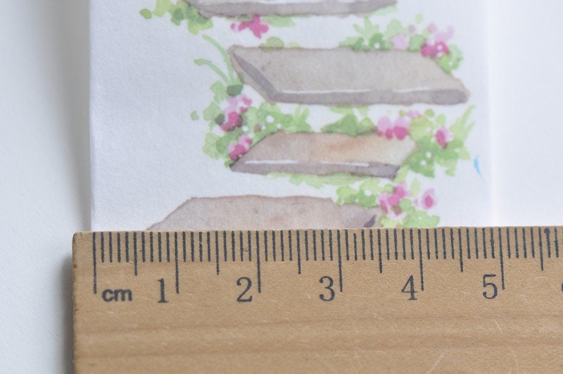 Vintage Footsteps Washi Tape/  Wide Japanese Masking Tape 50mm x 3M Roll No.10631