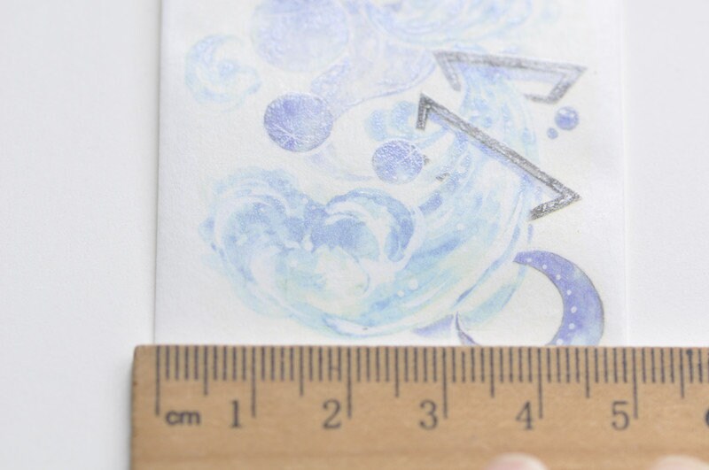 Dreaming Blue Washi Tape/  Wide Japanese Masking Tape 50mm x 3M Roll No.10633