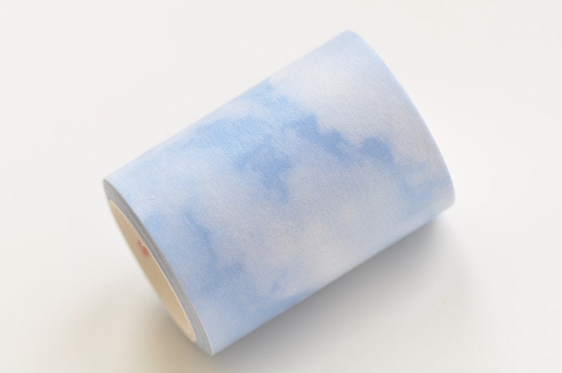 Blue Sky Cloud Masking Tape Scrapbooking Wide Washi Tape 50mm x 3 Meters Roll No.12614