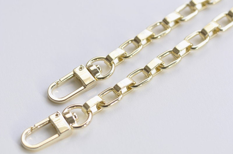 9mm Purse Chain Handbag Chain Light Gold Chain With Two Lobsters