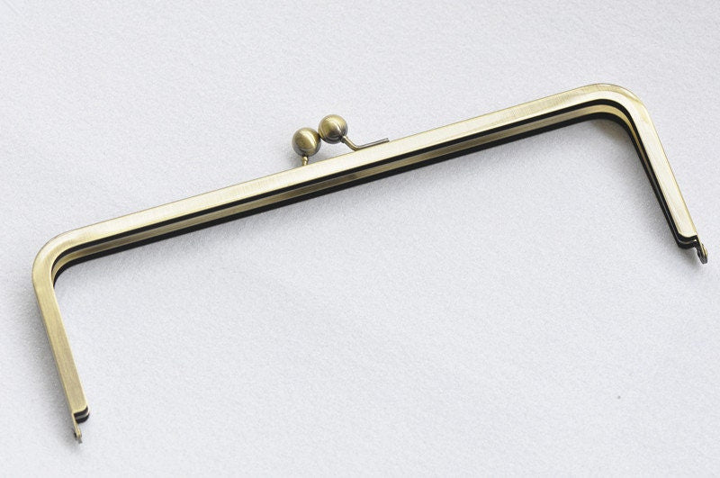Bronze Purse Frame Large Bag Hanger Glue-in Style 25cm/27cm Pick Up Size
