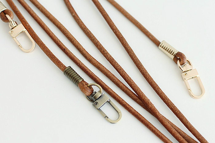 4mm Width Cowhide Leather Shoulder Handbag Strap 40/60/80/100/110/120cm