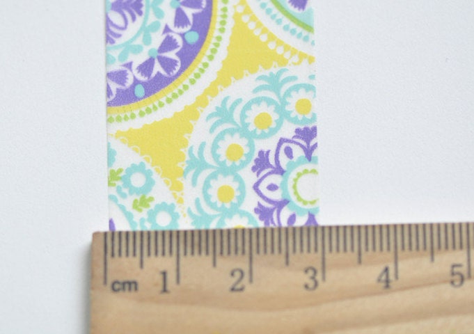 Flower Washi Tape Scrapbooking Tape 30mm wide x 5 Meters No.12020