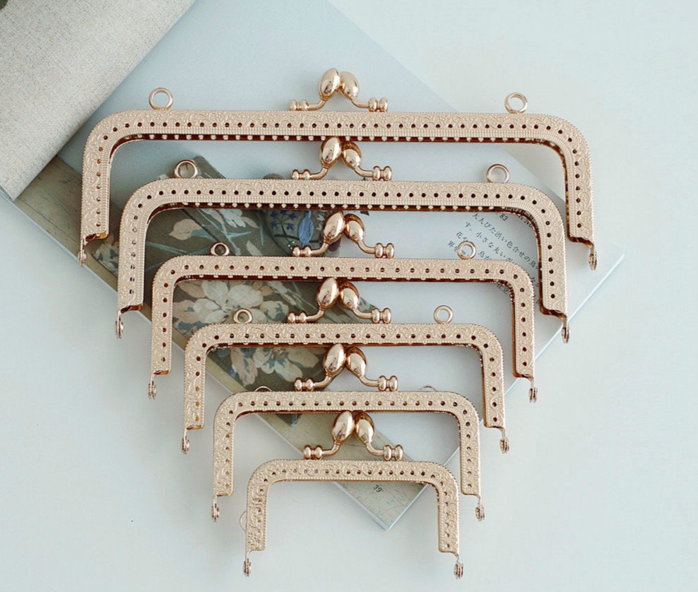 Light Gold Purse Frame Wedding Purse Frame 3"/4"/5"/6"/7"/8"