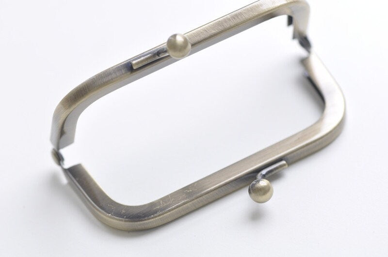 10cm (4.1") Antique Bronze Purse Frame Glue-In Style 10.5 x 5.5cm  ( 4" x 2")