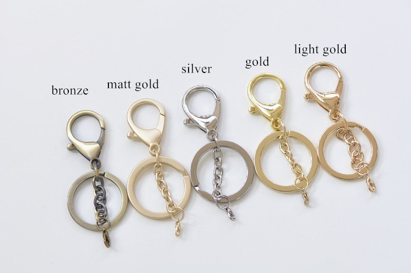 Large Purse Keychain Ring Lobster Clasp Bag Clip Lanyard Making Inner Size 26mm (1")