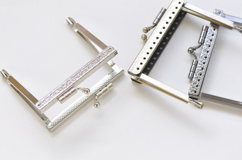 7cm ( 2.7") Small Metal Purse Frame Coin Purse Frame Bronze, Silver And Black