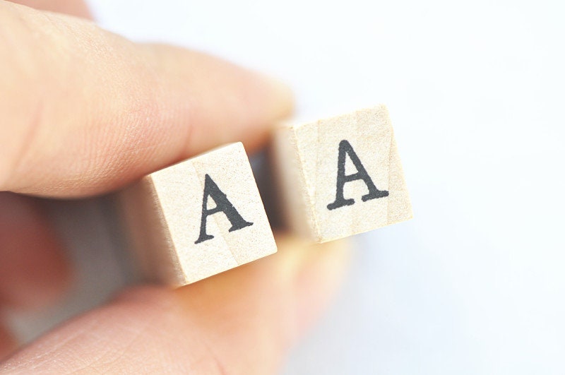 36pcs Rubber Stamp Blocks Set Alphabet And Number A- Z and 0-9