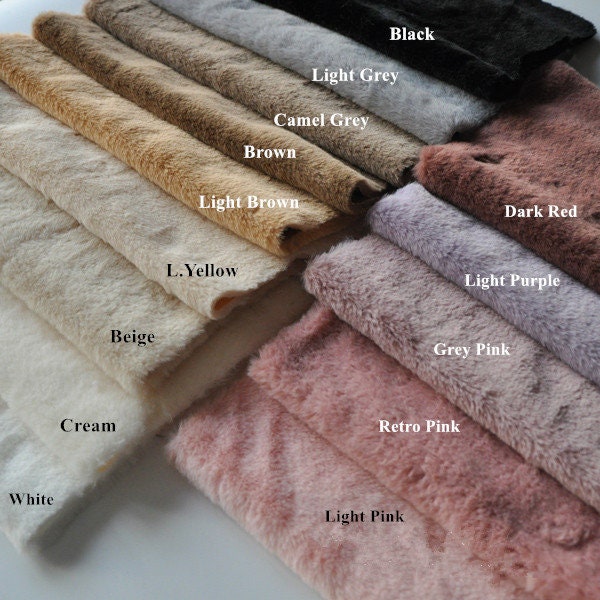 Teddy Bears Fabric Soft Miniature For Teddy Bear Making 32 x 24cm  (12"x 9")