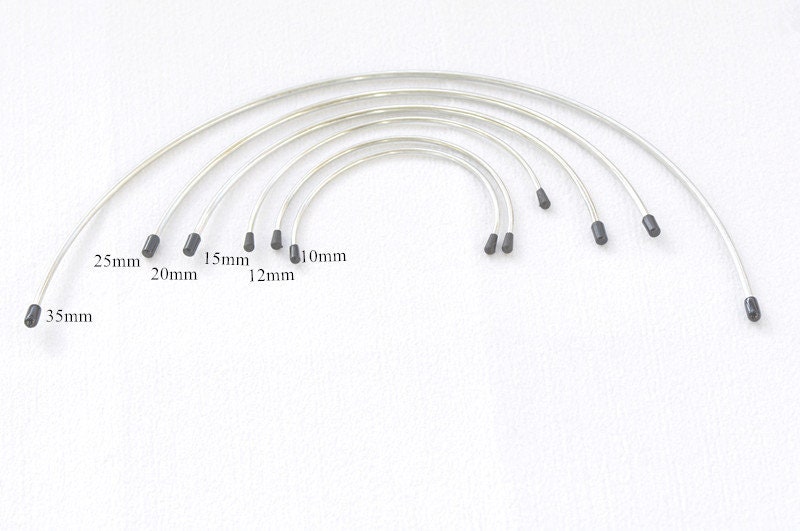 One Pair Internal Purse Frame Half-Round Internal Wire Frames Width 10cm(4"), 12cm(5"), 15cm(6"), 20cm(8"), 25cm(10"), 35cm( 14") Pick Size